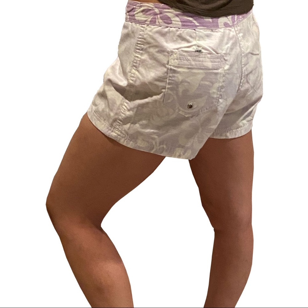 OP Lavender and White Board Shorts